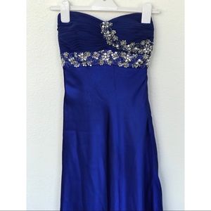 Royal Blue Floor Length Gown
